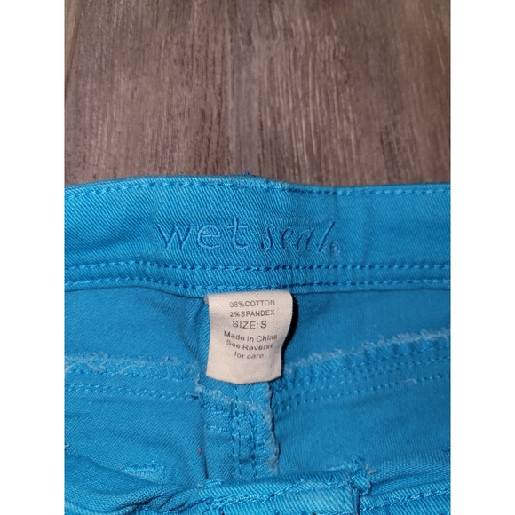 Wet Seal Turquoise Skinny Jeans - Picture 3 of 6